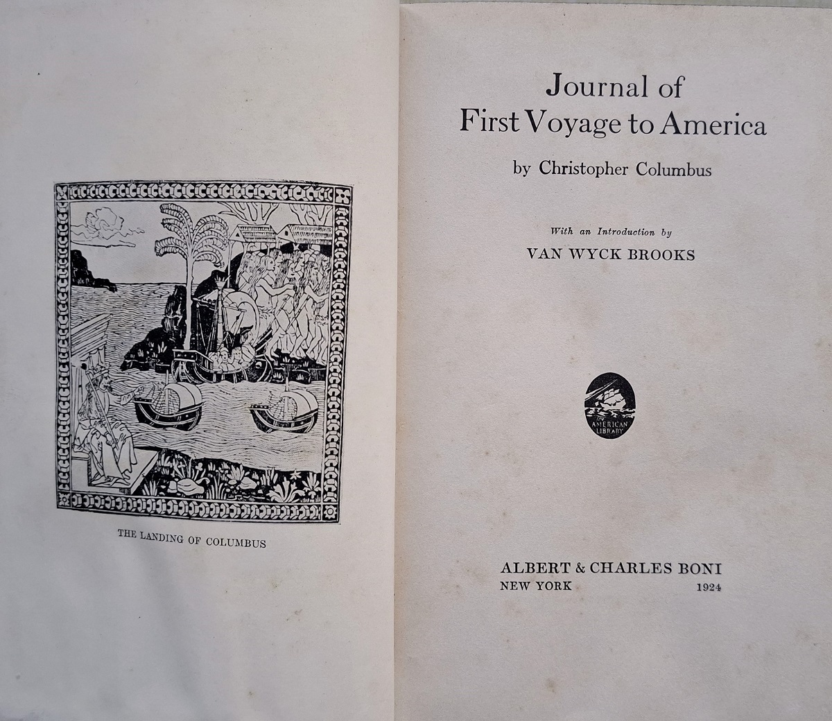 Journal of First Voyage to America, by Christopher Columbus