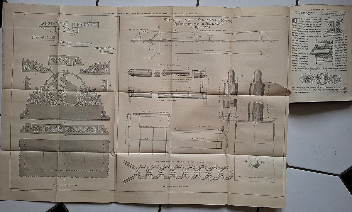 Amateur Work, Illustrated. A Practical Magazine of Constructive and Decorative Art and Manual Labour. With supplements containing designs and working drawings to scale, for various pieces of work, useful and ornamental. Volume 1 - New Series.
