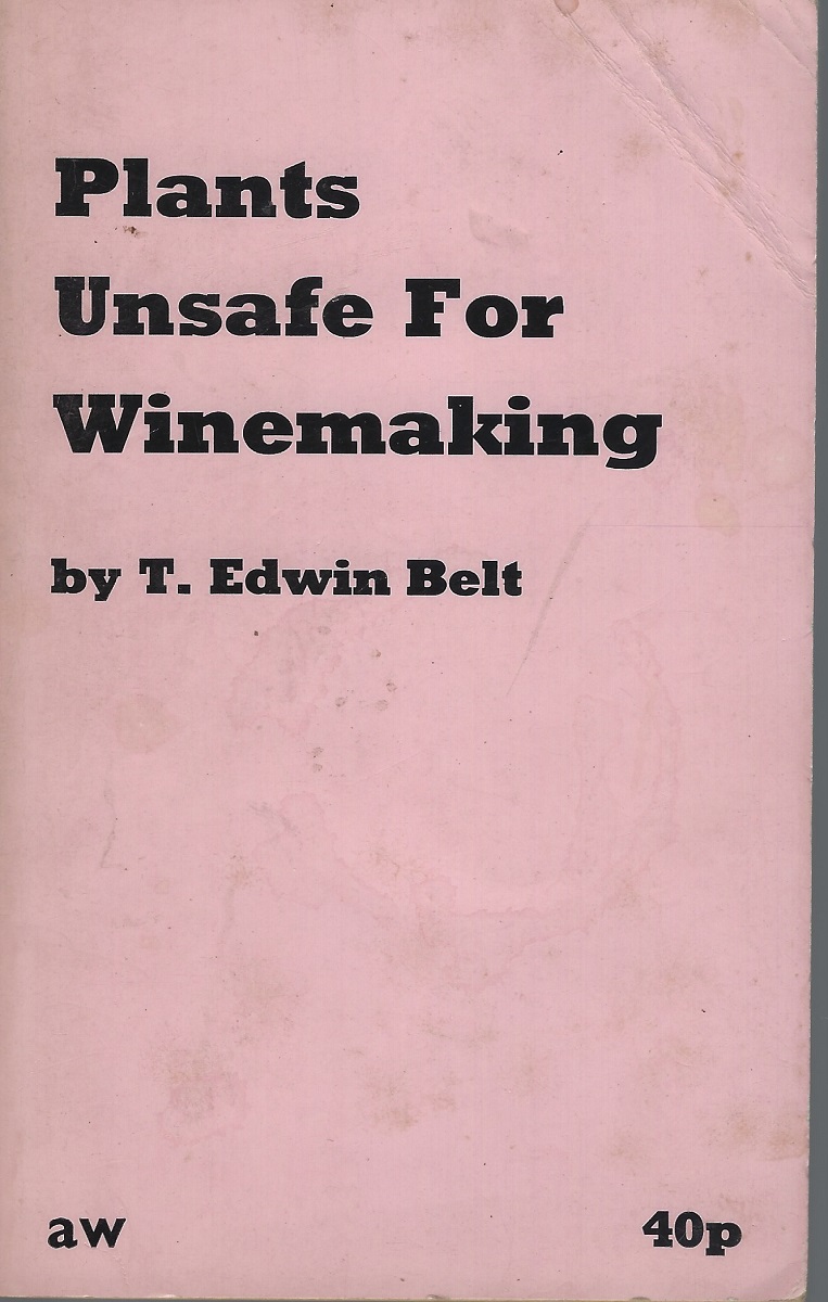 Plants Unsafe for Winemaking