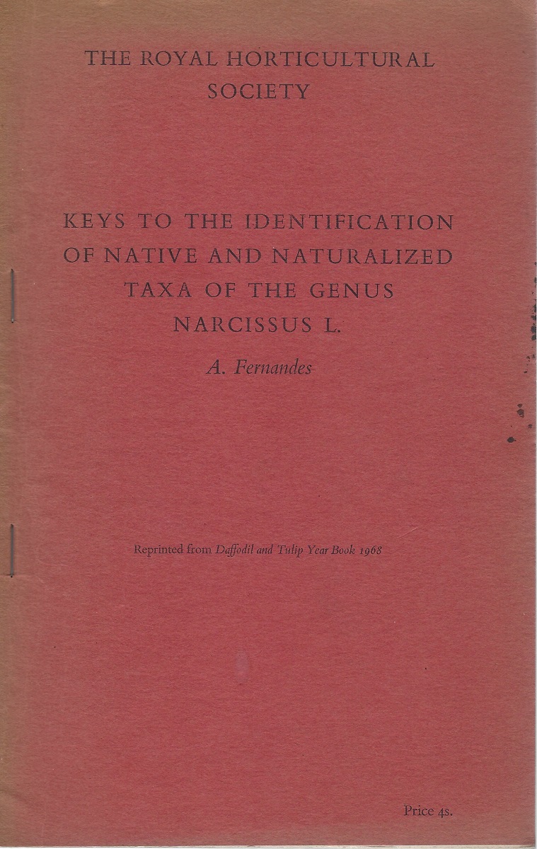 Keys to the Identification of Native and Naturalized Taxa of the Genus Narcissus