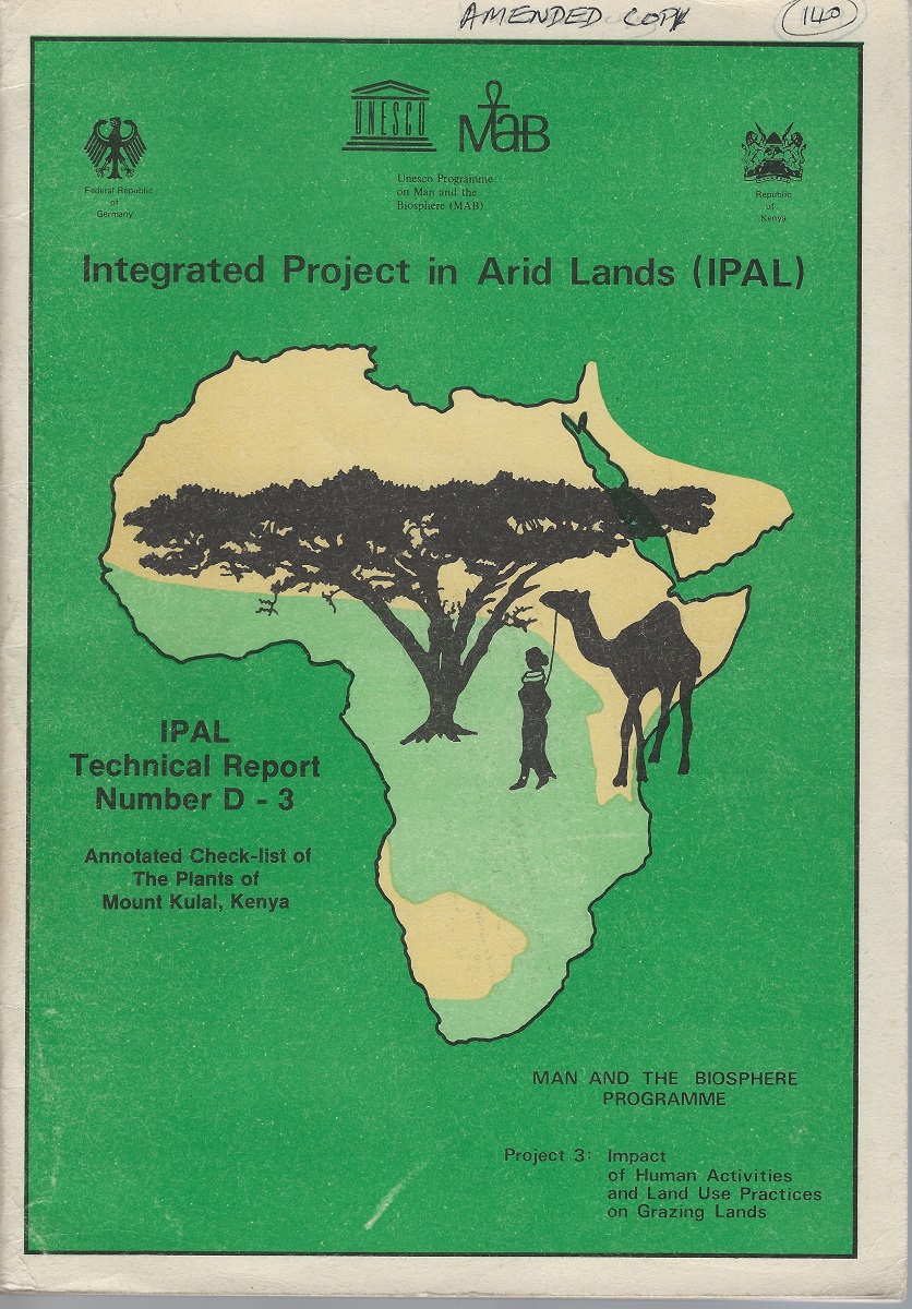Annotated Check-List of the Plants of Mount Kulal, Kenya