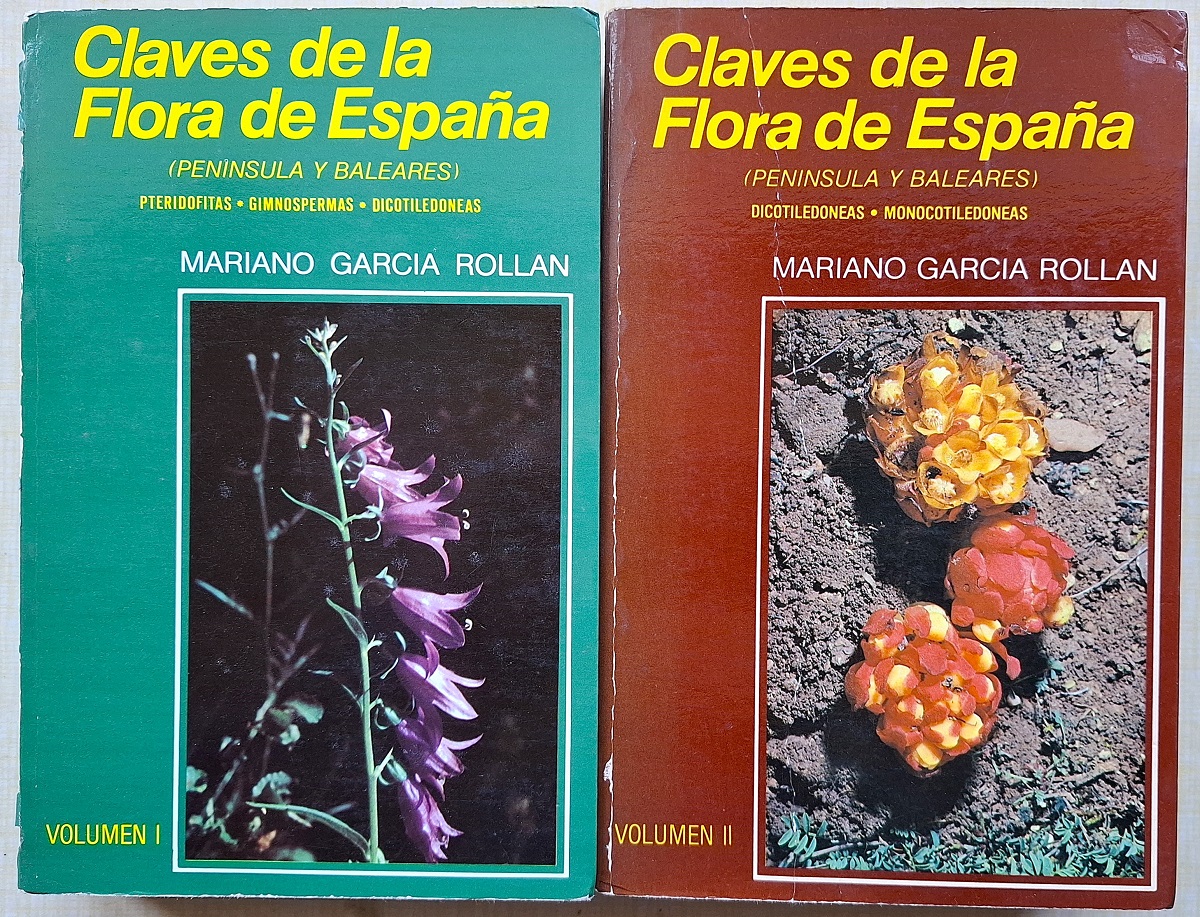 Claves de la Flora de Espana (Peninsula y Baleares) - Pteridofitas. Gimnospermas, Dicotiledoneas [Two volumes] Ron Payne's copies