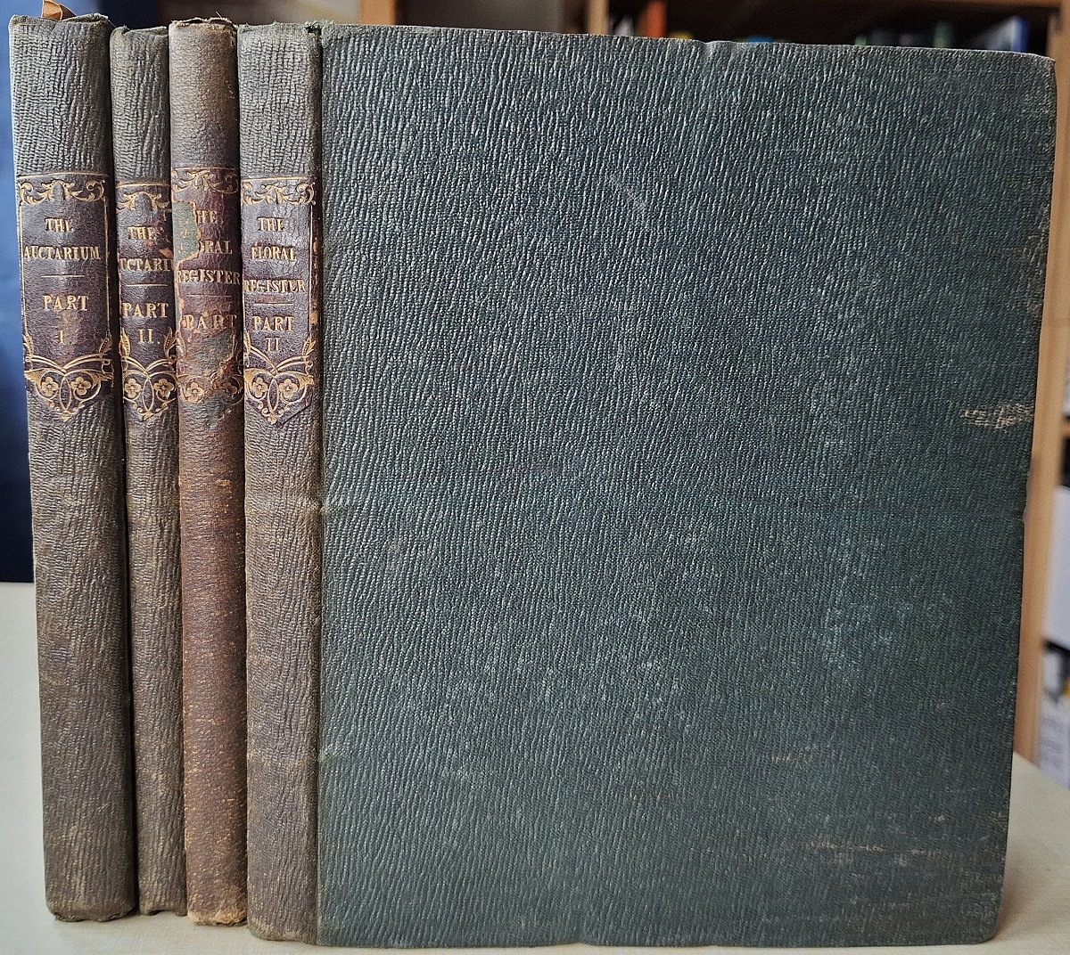 The Floral Register - two volumes. The Auctarium - two volumes.