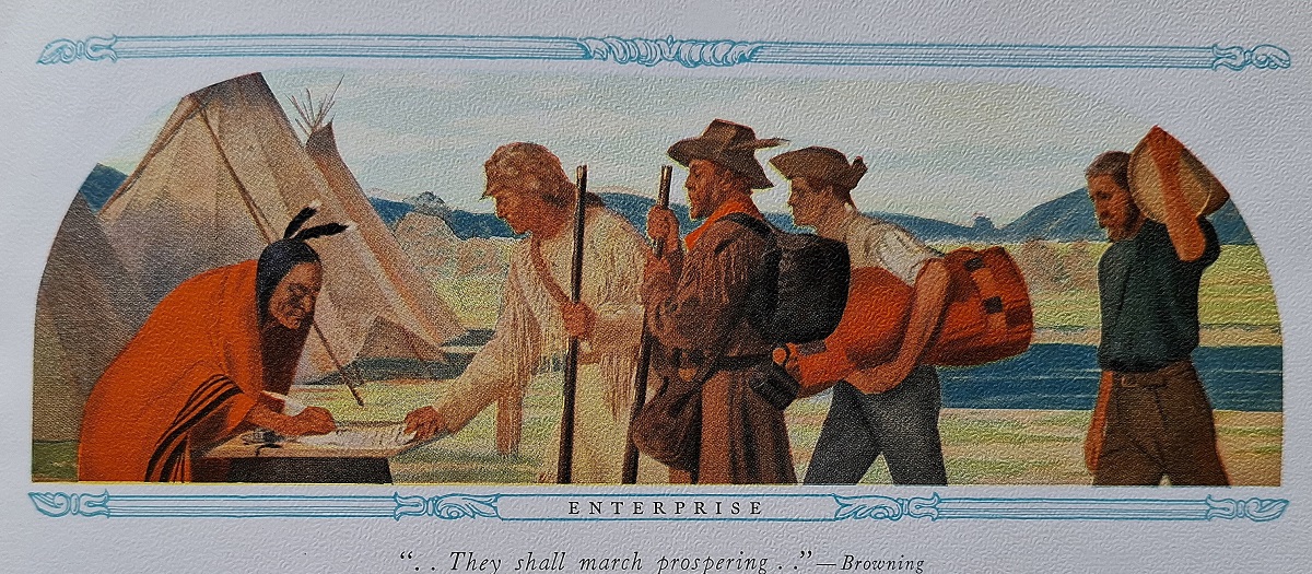 A Series of Famous Paintings Depicting The Development of Civilization in the Middle Wes