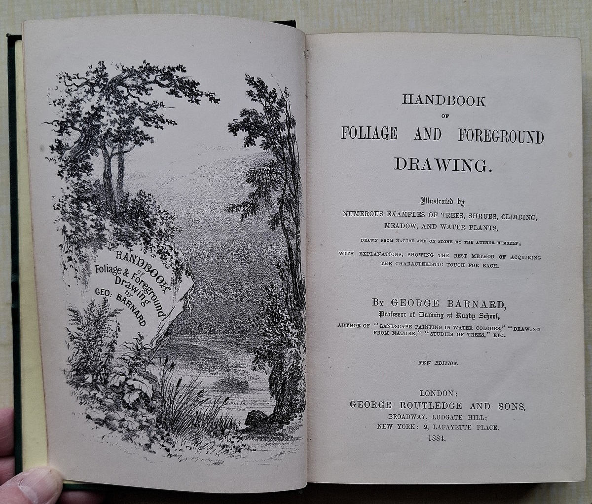 Handbook of Foliage and Foreground Drawing, illustrated by numerous examples of trees, shrubs, climbing, meadow, and water plants