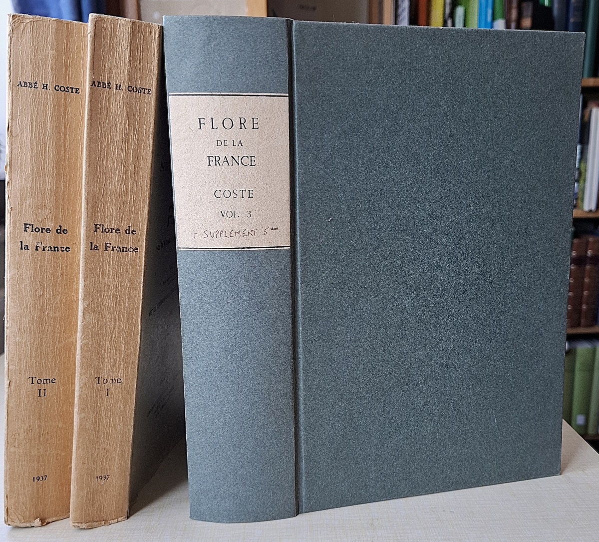 Flore descriptive et illustre de la France de la Corse et des contrees limitrophes + Premier Supplement / Troisieme Supplement / Cinquieme Supplement