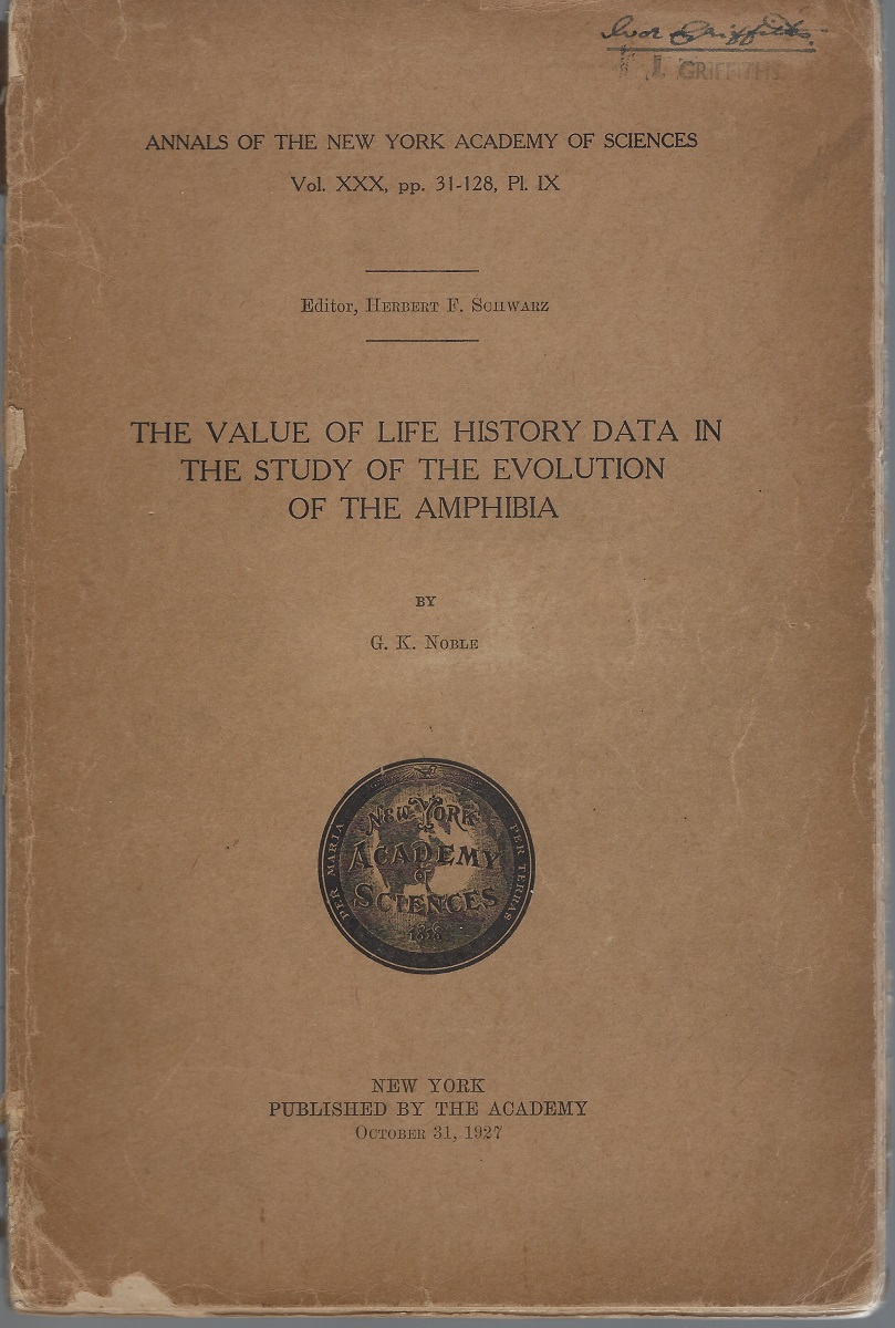 The Value of Life History Data in the Study of the Evolution of the Amphibia