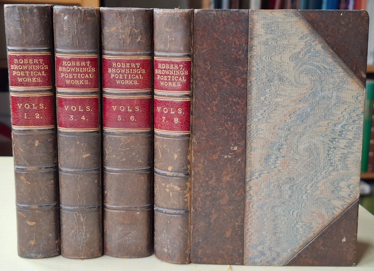 The Poetical Works of Robert Browning - Eight volumes boujnd in four