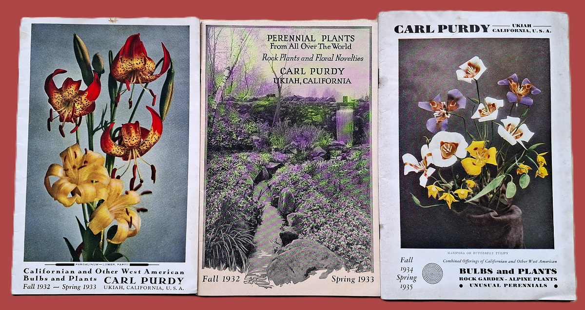 Californian and Other West American Bulbs and Plants. Perennial Plants From All Over the World [3 nursery catalogues]