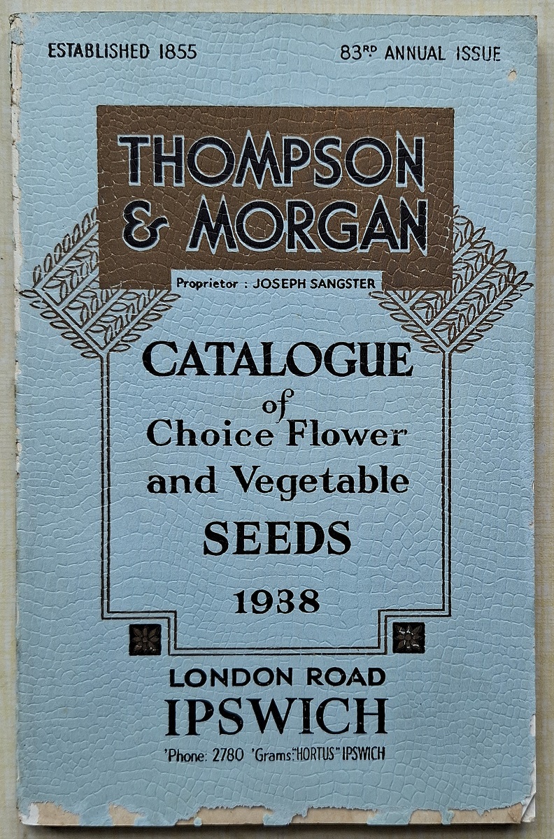 Catalogue of Choice Flower and Vegetable Seeds, 1938