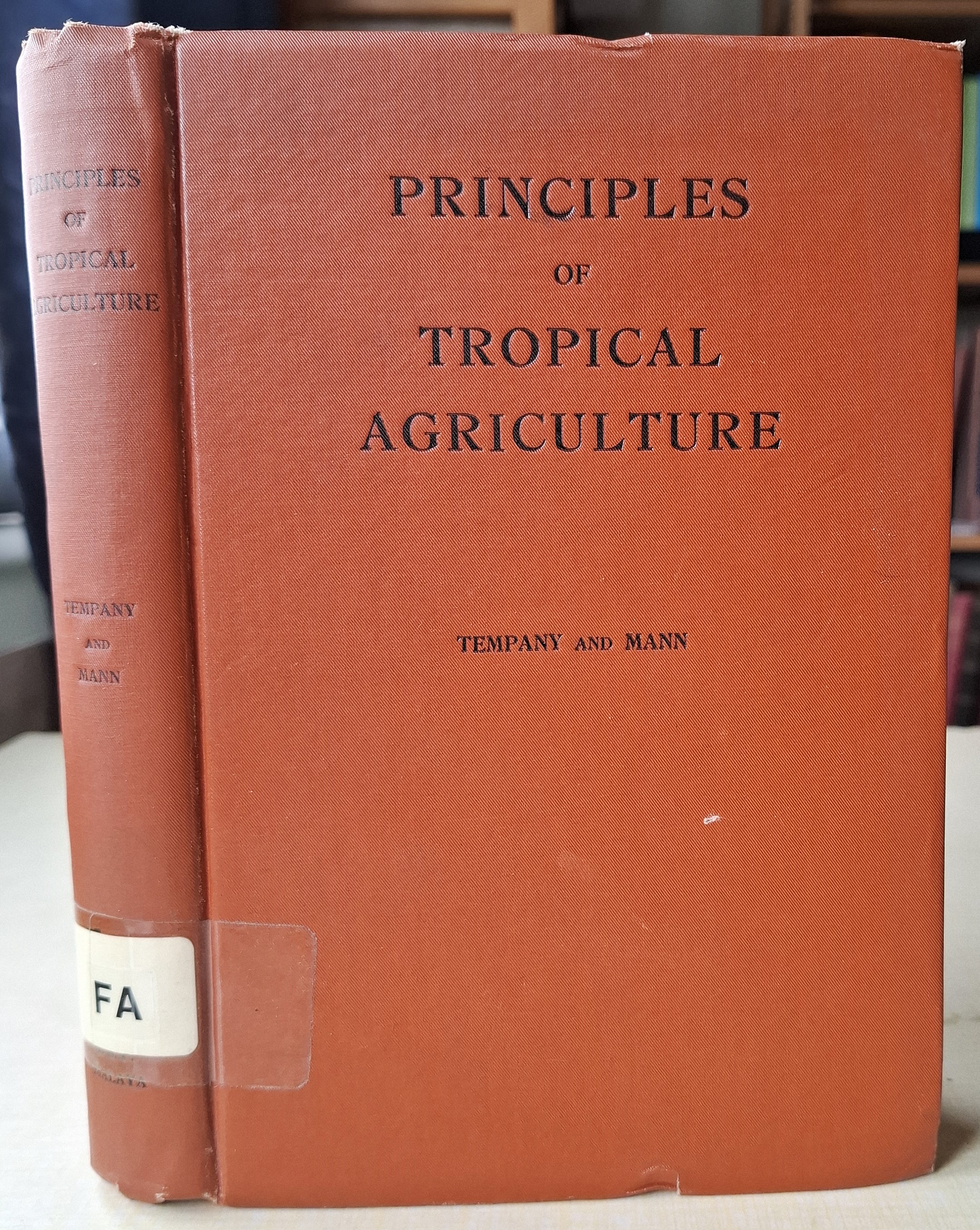 Principles of Tropical Agriculture