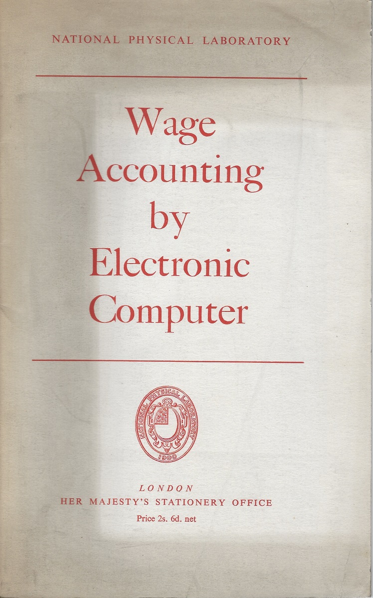 Wage Accounting by Electronic Computer