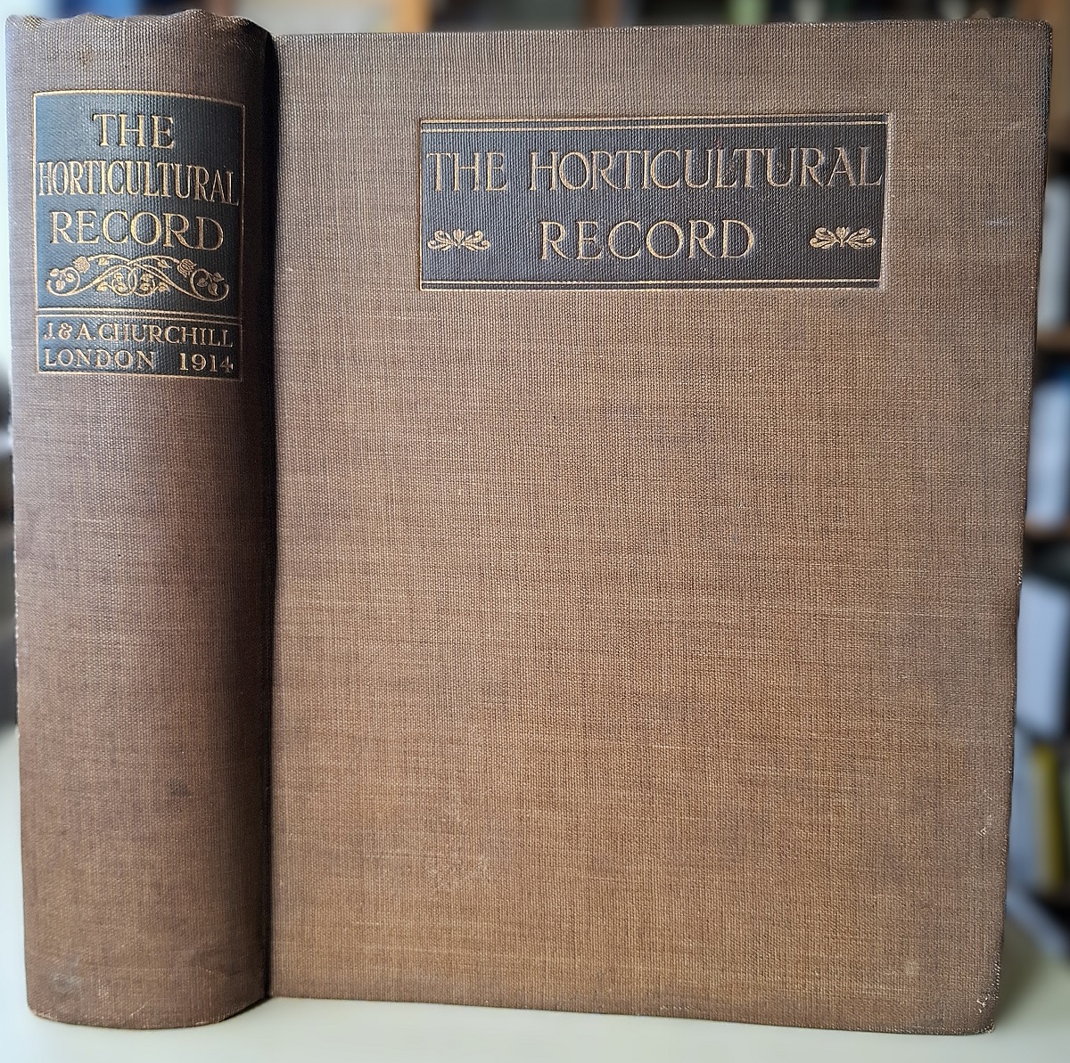 The Horticultural Record, Consisting of Coloured and Half-tone Reproductions of the Most Interesting Flowers, Plants, Shrubs, Groups & Rock Gardens Exhibited at the Royal International Horticultural Exhibition 1912 [Anthony Huxley's copy]