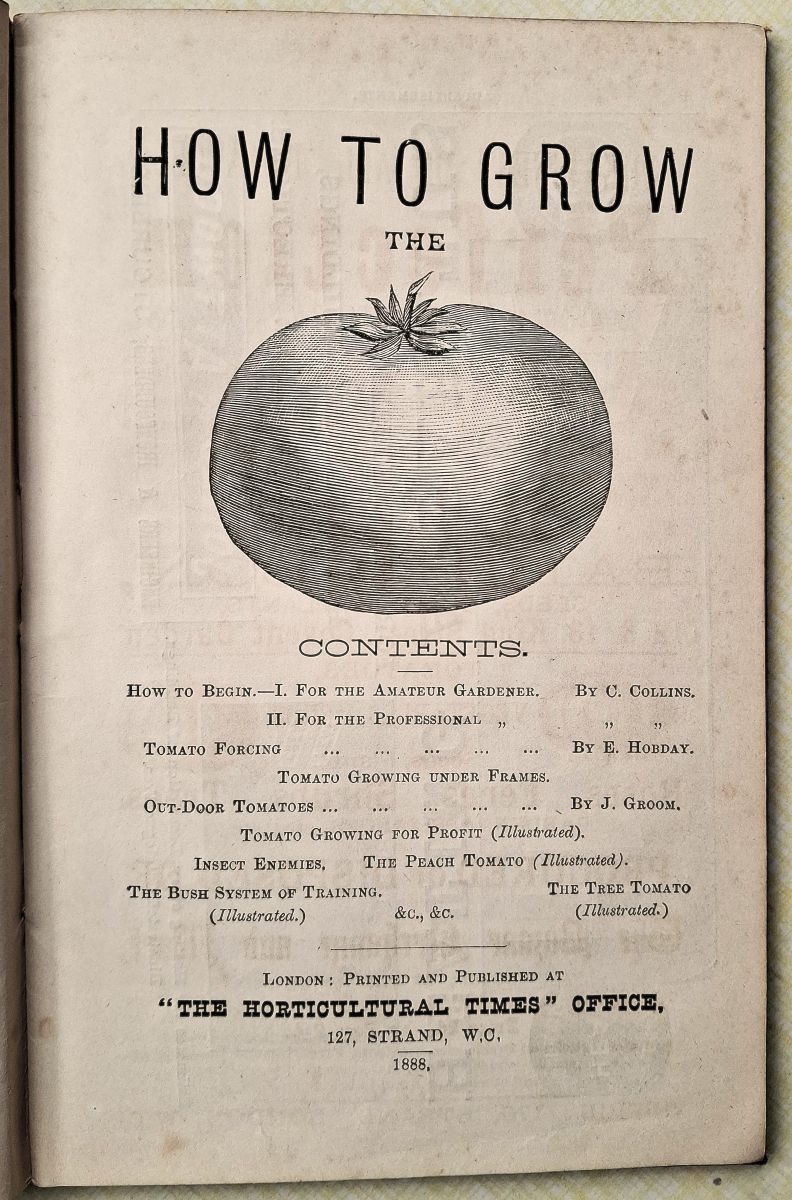 How to Grow Tomatoes - a complete guide to tomato culture, either for pleasure of profit