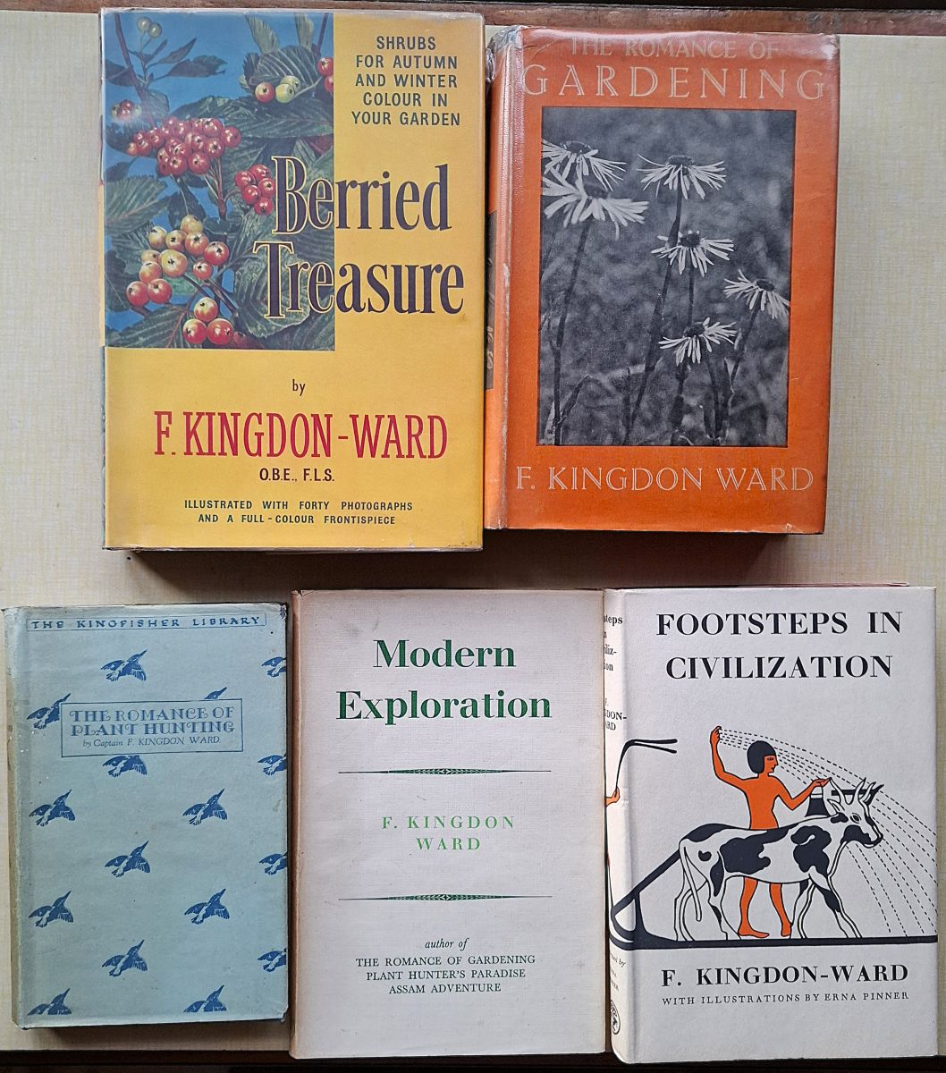 The Romance of Plant Hunting. Footsreps in Civilization. Modern Exploration. The Romance of Gardening. Berried treasure