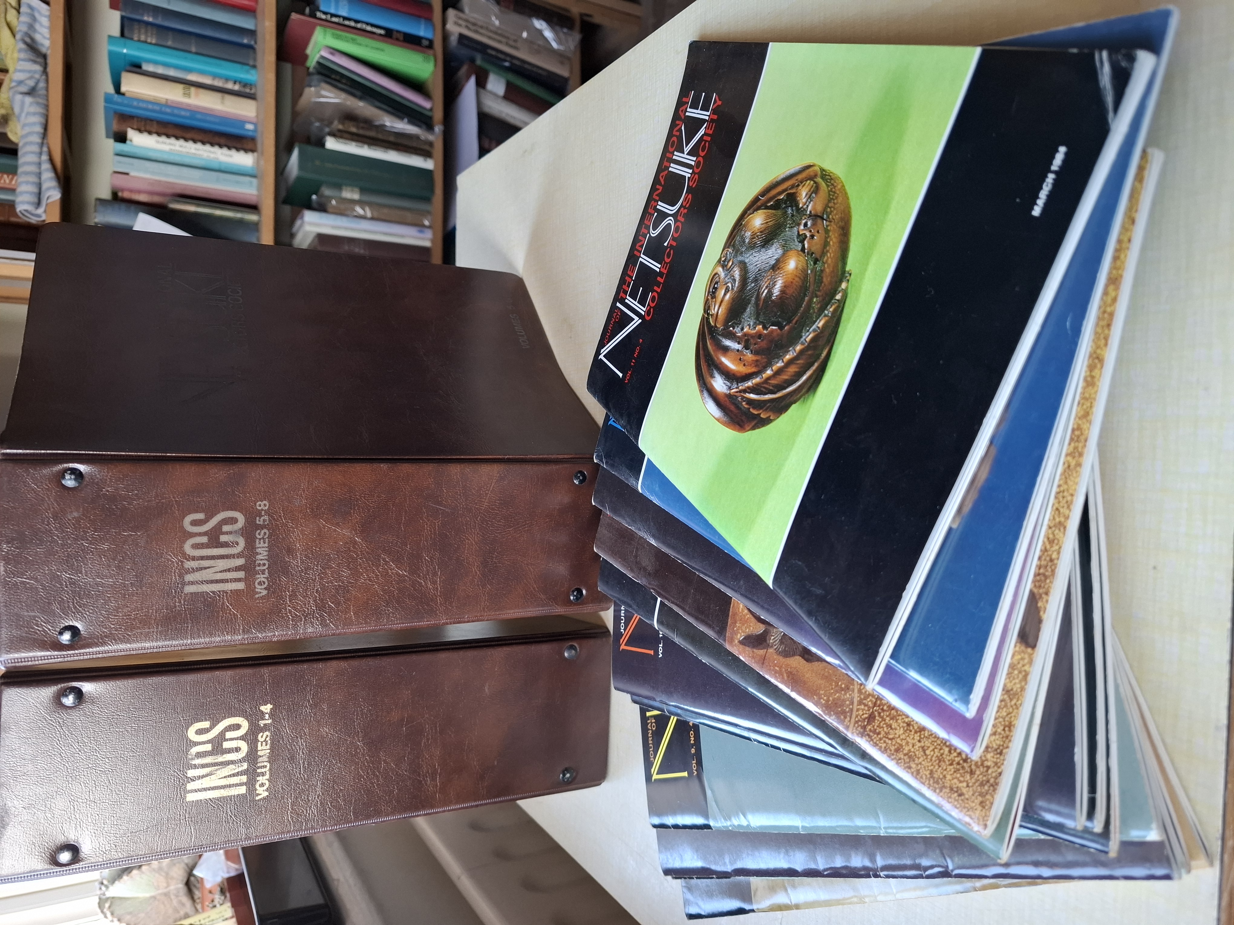 Journal of the International Netsuke Collectors Society, Volumes 1 - 11 complete. 1973 - 1984