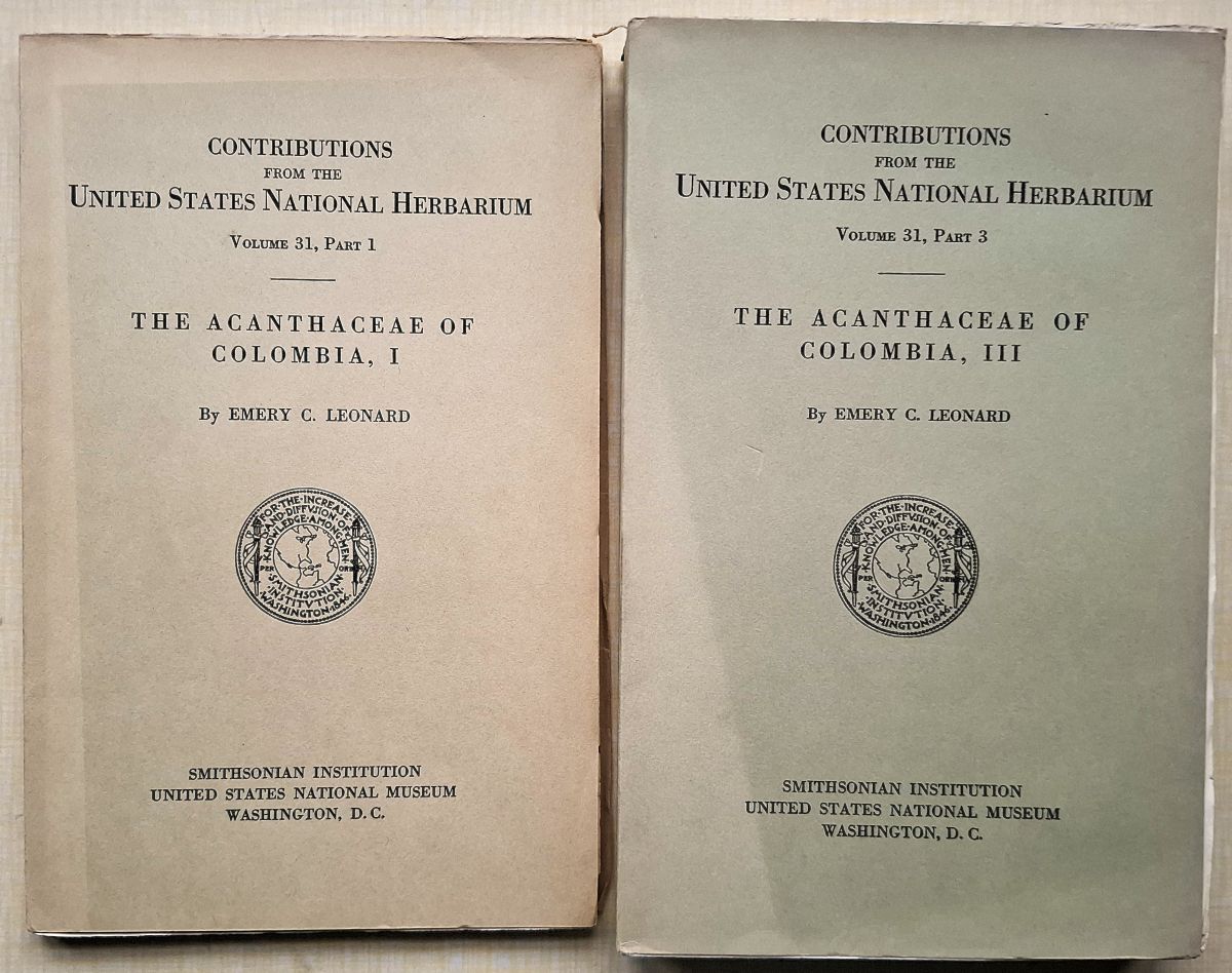 The Acanthaceae of Columbia. Volumes I & III