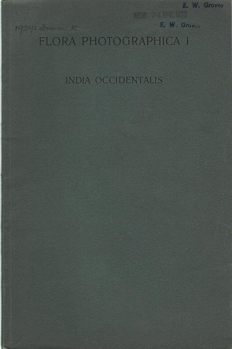 Totius Orbis Flora Photographica Arte Depicta/ Volume 1 (text only) Trinidad and the West Indies