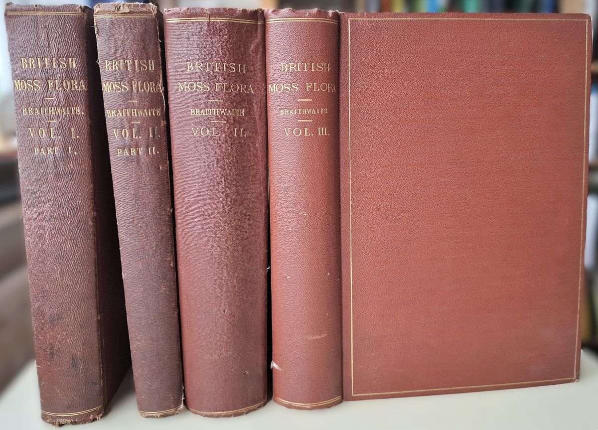 The British Moss-flora. Three volumes bound in four [A unique set with an ineresting provenance]
