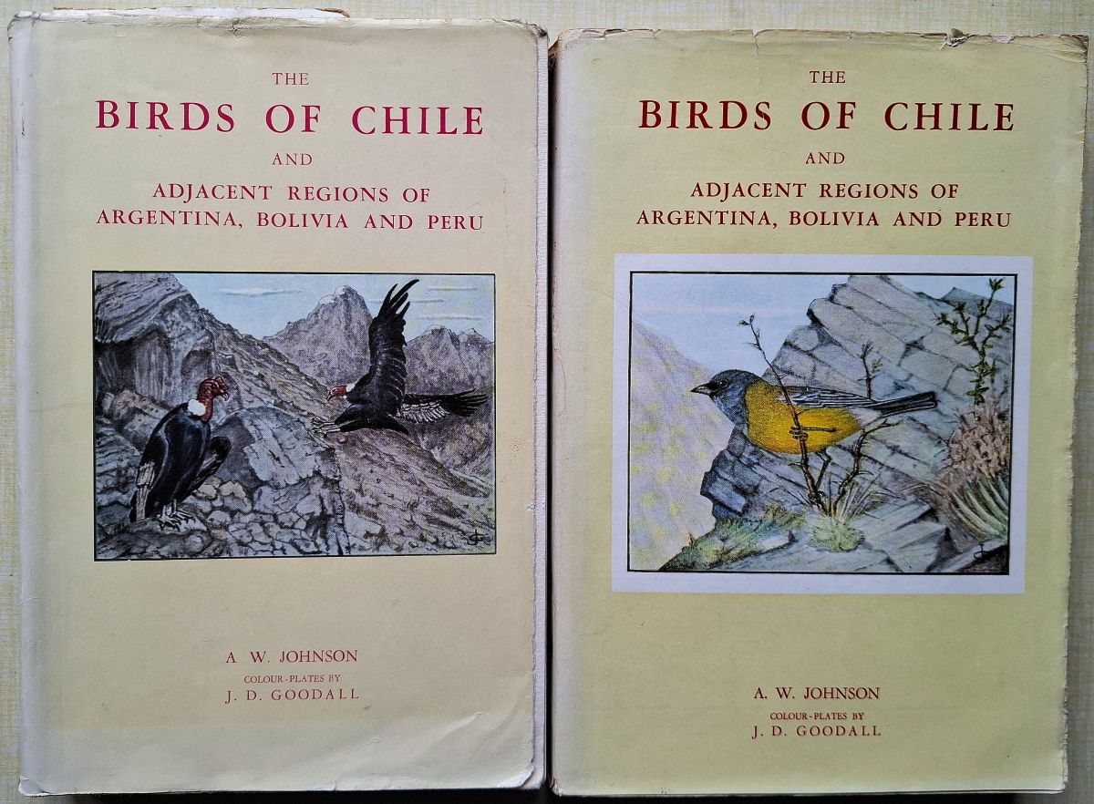 The Birds of Chile and Adjacent Regions of Argentina, Bolivia and Peru ( 2 volumes + Supplement). Richard Fitter's copies