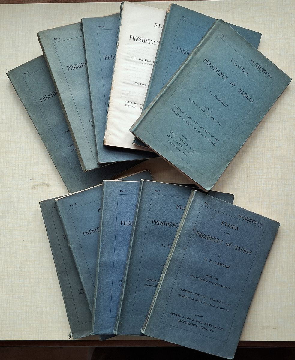 Flora of the Presidency of Madras (complete in 11 parts)