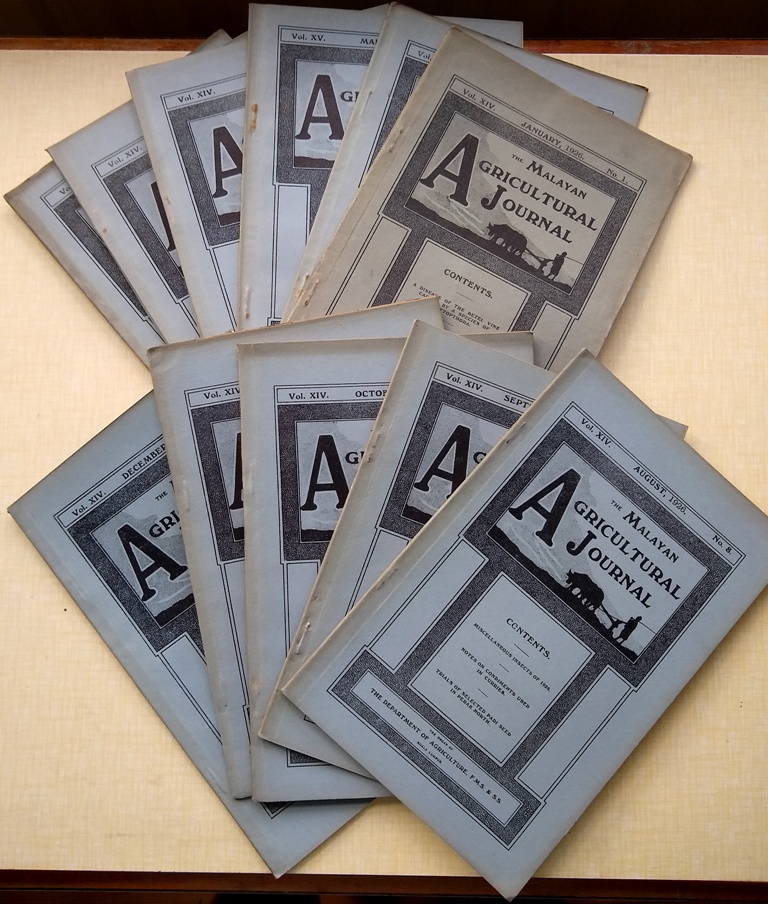 The Malayan Agricultural Journal - Volume XIV for 1926